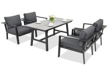 Gartenmöbel aus Aluminium Sydney Premium 4 Garden Point Anthrazit