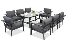 Gartenmöbel aus Aluminium Sydney Premium 8 Garden Point Anthrazit