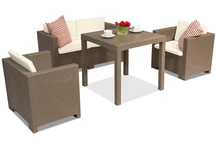 Gartenmöbel aus Technorattan Colorado Dallas Apetito 4 Cappuccinos Bica