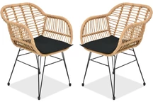 Malta Garden Point Terrassenstuhl beige - 2er-Set