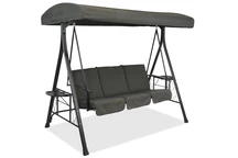 Parma Garden Point Gartenschaukel aus Metall grau