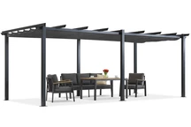 Pergola Barbados 3x6 m Garden Point anthrazit