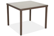 Polrattan quadratischer Tisch 90x90 Milan Garden Point, braun