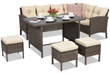 Polyrattan-Ecke Bari Garden Point braun