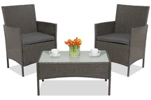 Polyrattan Gartenmöbel Calabria Premium Terrace Garden Point Anthrazit