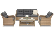 Polyrattan Möbel Toledo Coffee 5 Garden Point Melange