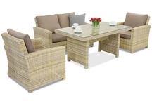 Rattan Gartenmöbel Bristol Apetito 4 Garden Point beige