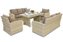 Rattan Gartenmöbel Bristol Apetito 8 Garden Point beige