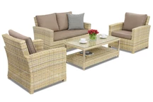 Rattan Gartenmöbel Bristol Coffee 4 Garden Point beige