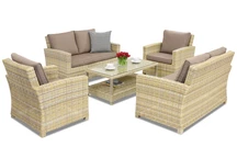 Rattan Gartenmöbel Bristol Coffee 6 Garden Point beige