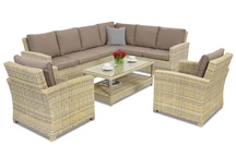 Rattan Gartenmöbel Bristol Corner 7 Garden Point beige