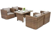 Rattan Gartenmöbel Roma Premium 4 Garden Point braun