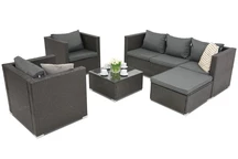 Rattan Gartenmöbel Set Roma Corner 6 Garden Point