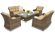 Techn Rattan Gartenmöbel Toledo Apetito 6 Lift Garden Point braun