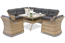 Techn Rattan Gartenmöbel Toledo Comida 7 Angular Garden Point Melange