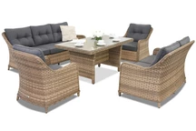 Techn Rattanmöbel für den Garten Toledo Apetito 7 Garden Point Melange