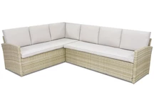 Technorattan-Ecksofa Monaco Garden Point beige