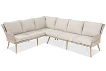 Technorattan-Ecksofa für die Terrasse Bilbao Garden Point