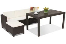 Technorattan Loungemöbel Nebraska Relax Corner 4 braun Bica