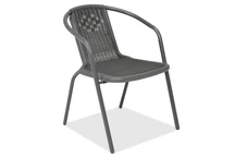 Technorattan-Stuhl Bergamo Garden Point anthrazit