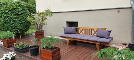 Couch aus Akazienholz Shanghai Garden Point