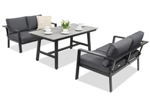 Aluminium Gartenmöbel Sydney Apetito Comfort 4 Garden Point Anthrazit