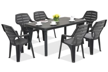 Gartenmöbel Bergen / Marne für 6 Personen Bica Anthrazit