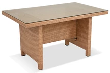Großer Gartentisch aus Technorattan Parma Garden Point beige