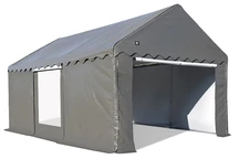 Lagerzelt Store Boss mit Fenster 4 x 6 m grau