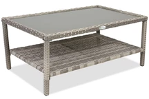 Monaco Garden Point Couchtisch aus Technorattan hellgrau