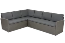Polyrattan Ecksofa Monaco Garden Point anthrazit