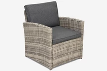 Polyrattan Sessel Monaco Garden Point hellgrau - 2er Set
