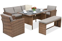 Rattan Gartenmöbel Marseille Garden Point braun