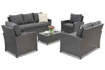 Rattanmöbel Parma Coffee 7 Garden Point anthrazit
