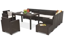 Technorattan-Möbel Nebraska Comida Max 9 braun Bica