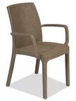 Technorattan-Stuhl Cappuccino Bica 
