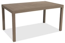 Technorattan-Tisch Houston cappuccino Bica