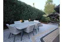 Exklusive Technorattan-Outdoor-Lounge Cordoba für 12 Personen Garden Point weiß