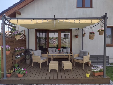 Polyrattan-Set mit Bari Garden Point Beige Sitzkissen