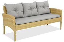 3-Sitzer Rattansofa Bari Garden Point beige