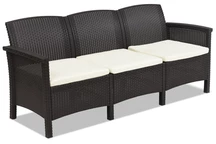3-Sitzer-Sofa aus technischem Rattan Venezia 3 braun Bica