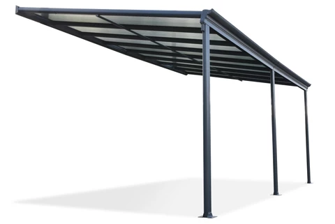 Alu-Terrassenüberdachung San Diego 4,9 x 2,9 CoverTech Anthrazit