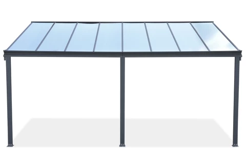 Alu-Terrassenüberdachung San Diego 4,9 x 2,9 CoverTech Anthrazit