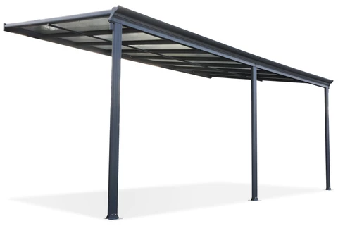 Alu-Terrassenüberdachung San Diego 4,9 x 2,9 CoverTech Anthrazit
