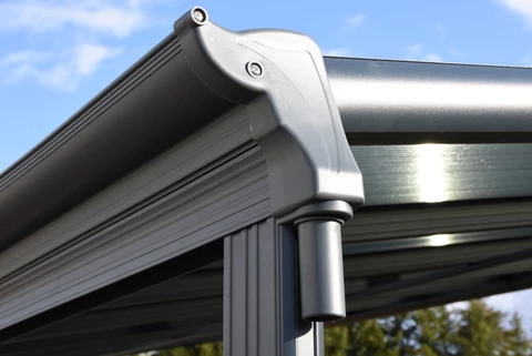 Alu-Terrassenüberdachung San Diego 4,9 x 2,9 CoverTech Anthrazit