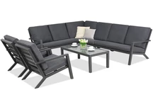 Aluminiummöbel für den Garten Braga Corner 7 Garden Point anthrazit