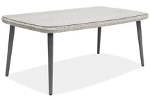 Cordoba Garden Point Gartentisch aus weißem Techrattan