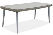 Cordoba Garden Point Techn Rattan Gartentisch grau