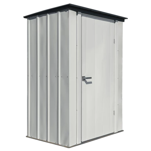 Gartenbox aus Metall 1,2 x 0,9 m, Spacemaker Arrow, hellgrau