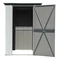 Gartenbox aus Metall 1,2 x 0,9 m, Spacemaker Arrow, hellgrau